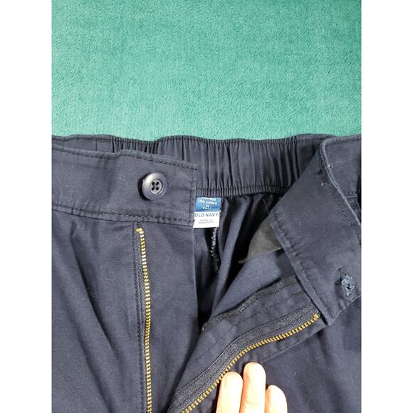Old Navy Pants Size Medium Tall Womens Blue Stretch Chino Khaki Straight NWT - Picture 7 of 14